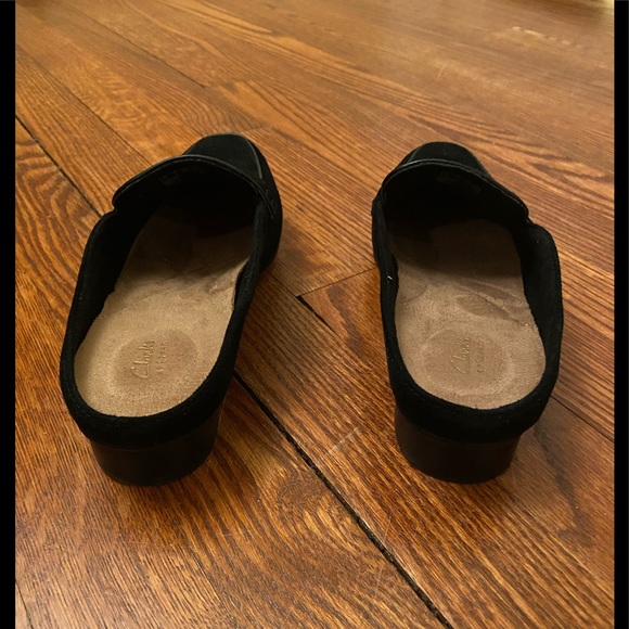 Clark’s Keesha Donna Black Suede Mule. New with Box, Never warn, Smoke free home - Picture 5 of 12